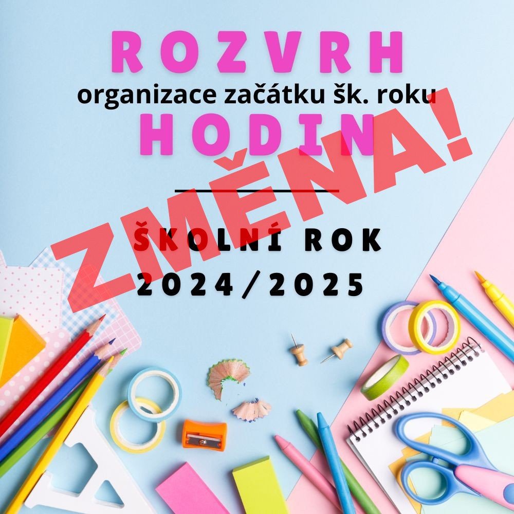 POZOR! Změna rozvrhu od 1. 10. 2024